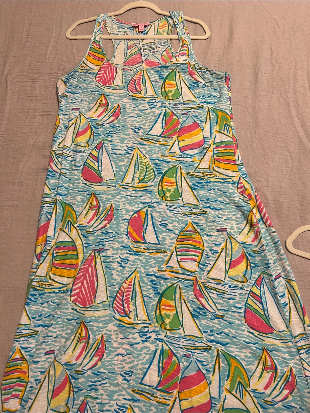 Lilly Pulitzer sailboat maxi dress-Sz L